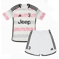 Echipament fotbal Juventus Tricou Deplasare 2023-24 pentru copii maneca scurta (+ Pantaloni scurti)